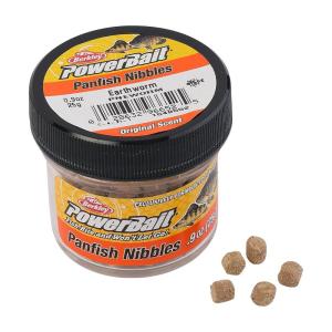 Berkley Powerbait Chroma-Glow Panfish Nibbles Fishing Soft Bait(Earthworm)