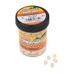 Berkley Powerbait Chroma-Glow Panfish Nibbles Fishing Soft Bait(Glow White)