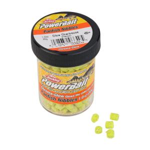 Berkley Powerbait Chroma-Glow Panfish Nibbles Fishing Soft Bait(Glow/Chartreuse)
