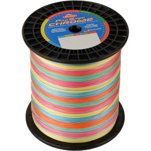 Berkley ProSpec Chrome Braided Fishing Line, 5-Color Metered, 65 lb | 29.4 kg, 3500 yd | 3200 m, Suitable for Saltwater Environments