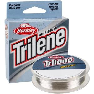 Berkley Trilene® Micro Ice®, Clear Steel, 8-Pound Break Strength, 110yd Monofilament Fishing Line, Suitable for Freshwater Environments