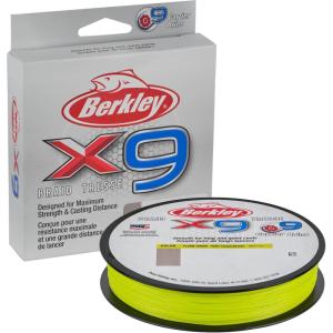 Berkley x9 Braid Fishing Line(Flame Green)