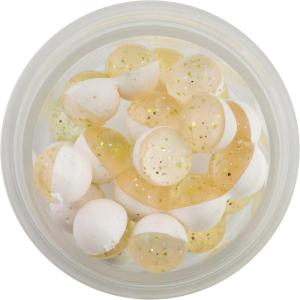 Power Clear Eggs Floating, Clear Green Purple-Pink/Garlic, 5 oz Small Jar- 1(Clear Silver Chartreuse-Fl. White/Garlic)