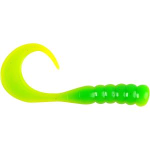 PowerBait Ribbontail Grubs(Green Chartreuse)
