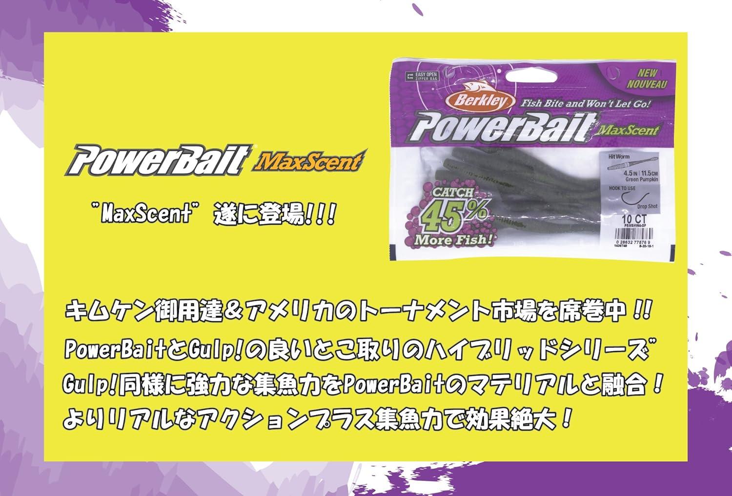 imageBerkley Berkley PowerBait MaxScent Hit WormBlack