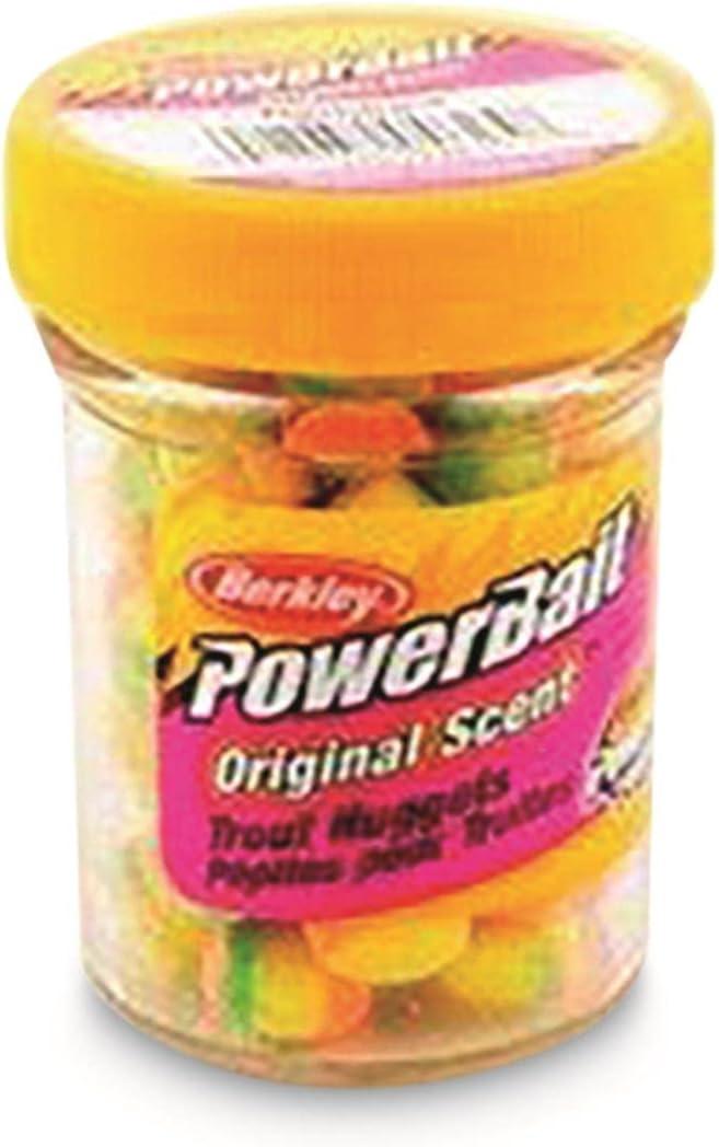 imageBerkley PowerBait Power Nuggets Fishing Dough Bait Assorted Colors Scent Dispersion Technology Irresistible Scent and Flavor Moldable and Easy to UseFluorescent Red