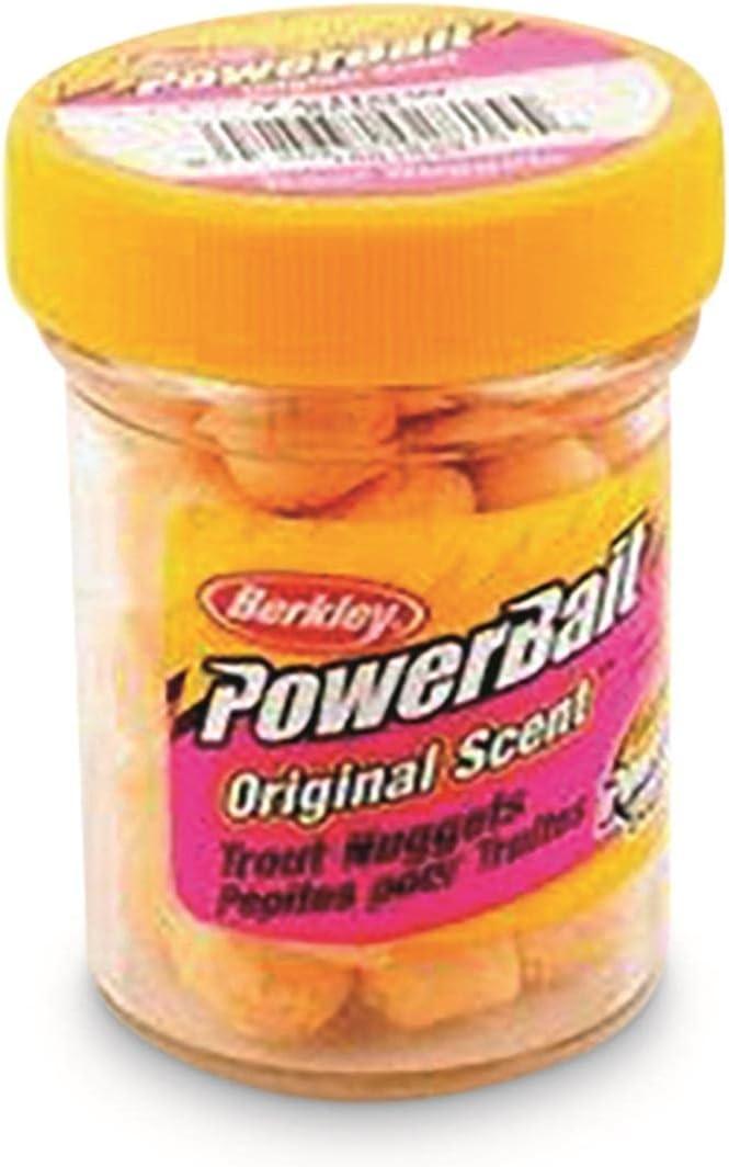 imageBerkley PowerBait Power Nuggets Fishing Dough Bait Assorted Colors Scent Dispersion Technology Irresistible Scent and Flavor Moldable and Easy to UseSherbet