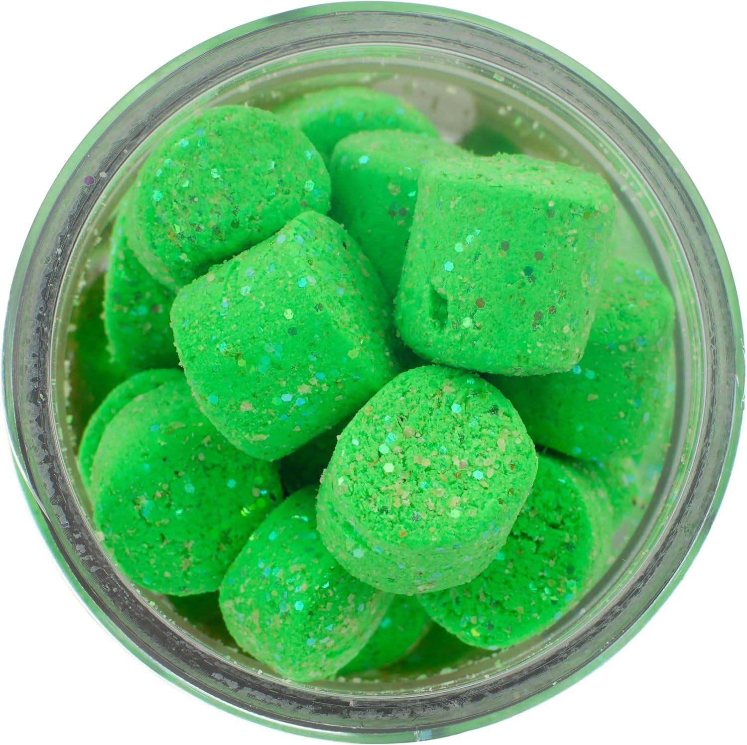 imageBerkley PowerBait Power Nuggets Fishing Dough Bait Assorted Colors Scent Dispersion Technology Irresistible Scent and Flavor Moldable and Easy to UseSpring Green Glitter