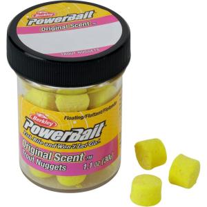 Berkley PowerBait Power Nuggets Fishing Dough Bait, Assorted Colors, Scent Dispersion Technology, Irresistible Scent and Flavor, Moldable and Easy to Use(Corn)
