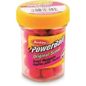 Berkley PowerBait Power Nuggets Fishing Dough Bait, Assorted Colors, Scent Dispersion Technology, Irresistible Scent and Flavor, Moldable and Easy to Use(Fluorescent Red)