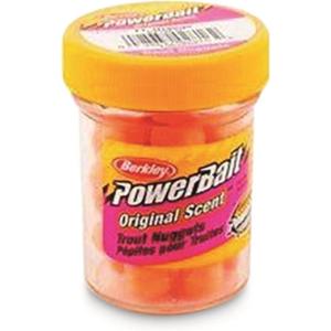 Berkley PowerBait Power Nuggets Fishing Dough Bait, Assorted Colors, Scent Dispersion Technology, Irresistible Scent and Flavor, Moldable and Easy to Use(Fluorescent Orange)