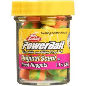 Berkley PowerBait Power Nuggets Fishing Dough Bait, Assorted Colors, Scent Dispersion Technology, Irresistible Scent and Flavor, Moldable and Easy to Use(Rainbow)