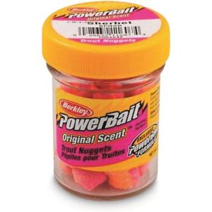 Berkley PowerBait Power Nuggets Fishing Dough Bait, Assorted Colors, Scent Dispersion Technology, Irresistible Scent and Flavor, Moldable and Easy to Use(Sherbet)