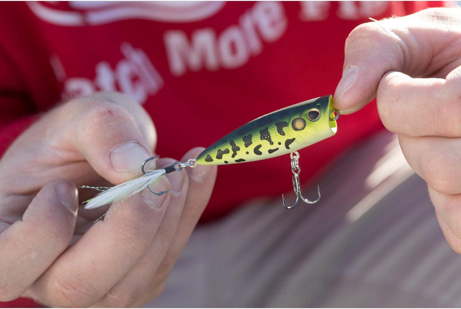 imageBerkley Bullet Pop Topwater Fishing Lure MF Frog 25 oz 70mm 275in Topwater Tail Weighted Design Tuned for Maximum Casting Distance Equipped with Fusion19 Hook