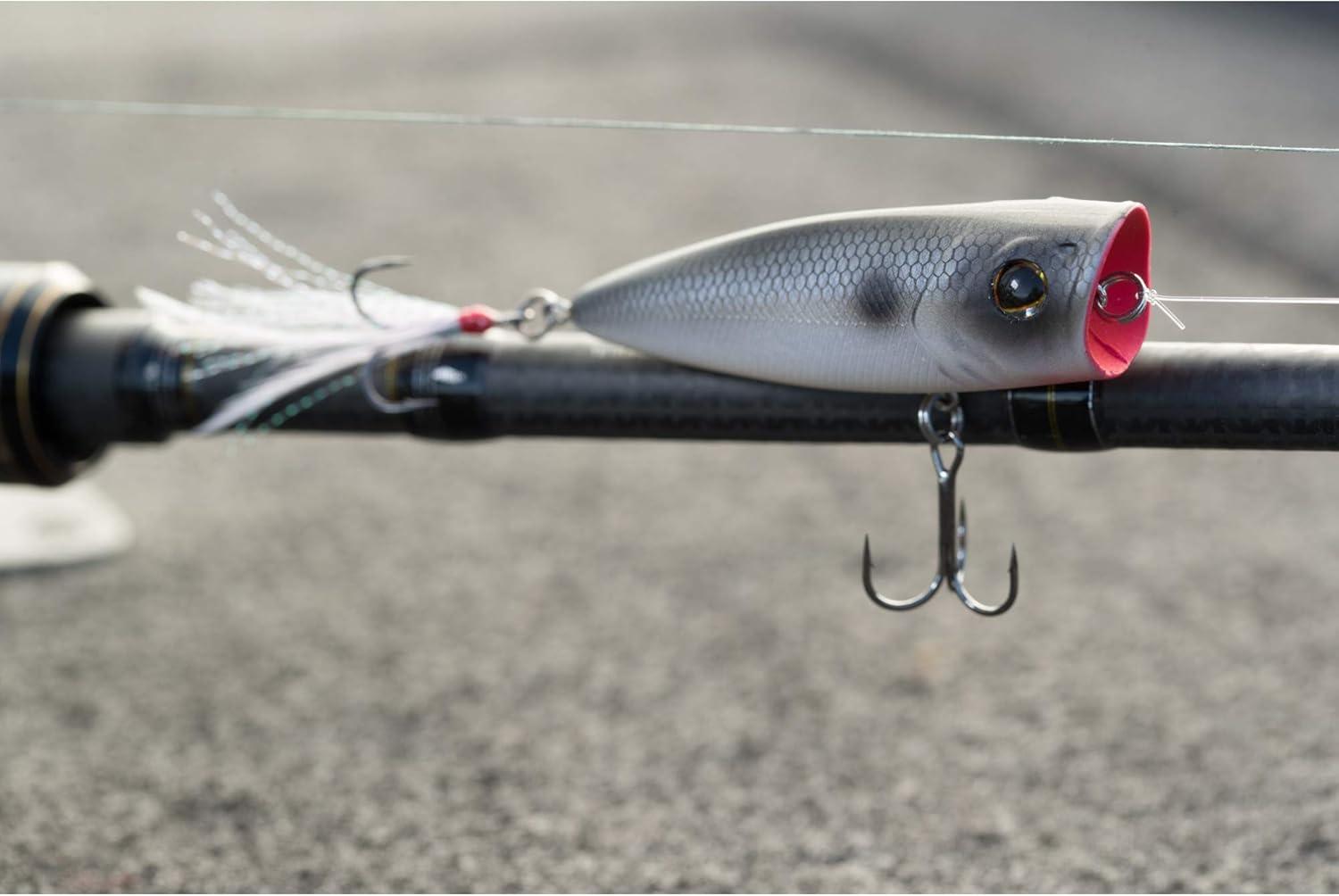 imageBerkley Bullet Pop Topwater Fishing Lure MF Frog 25 oz 70mm 275in Topwater Tail Weighted Design Tuned for Maximum Casting Distance Equipped with Fusion19 Hook