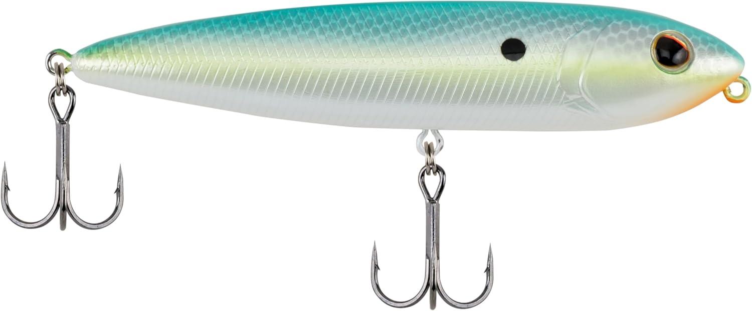 imageBerkley Choppo Topwater Fishing Lure Black Chrome Size 105 Cupped Propeller Tail for Balance of Sound and Spray Equipped with Sharp Fusion19TM Hook