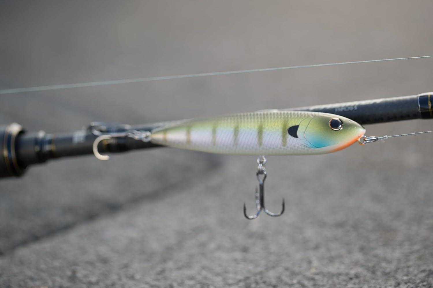 imageBerkley Choppo Topwater Fishing Lure Black Chrome Size 105 Cupped Propeller Tail for Balance of Sound and Spray Equipped with Sharp Fusion19TM Hook