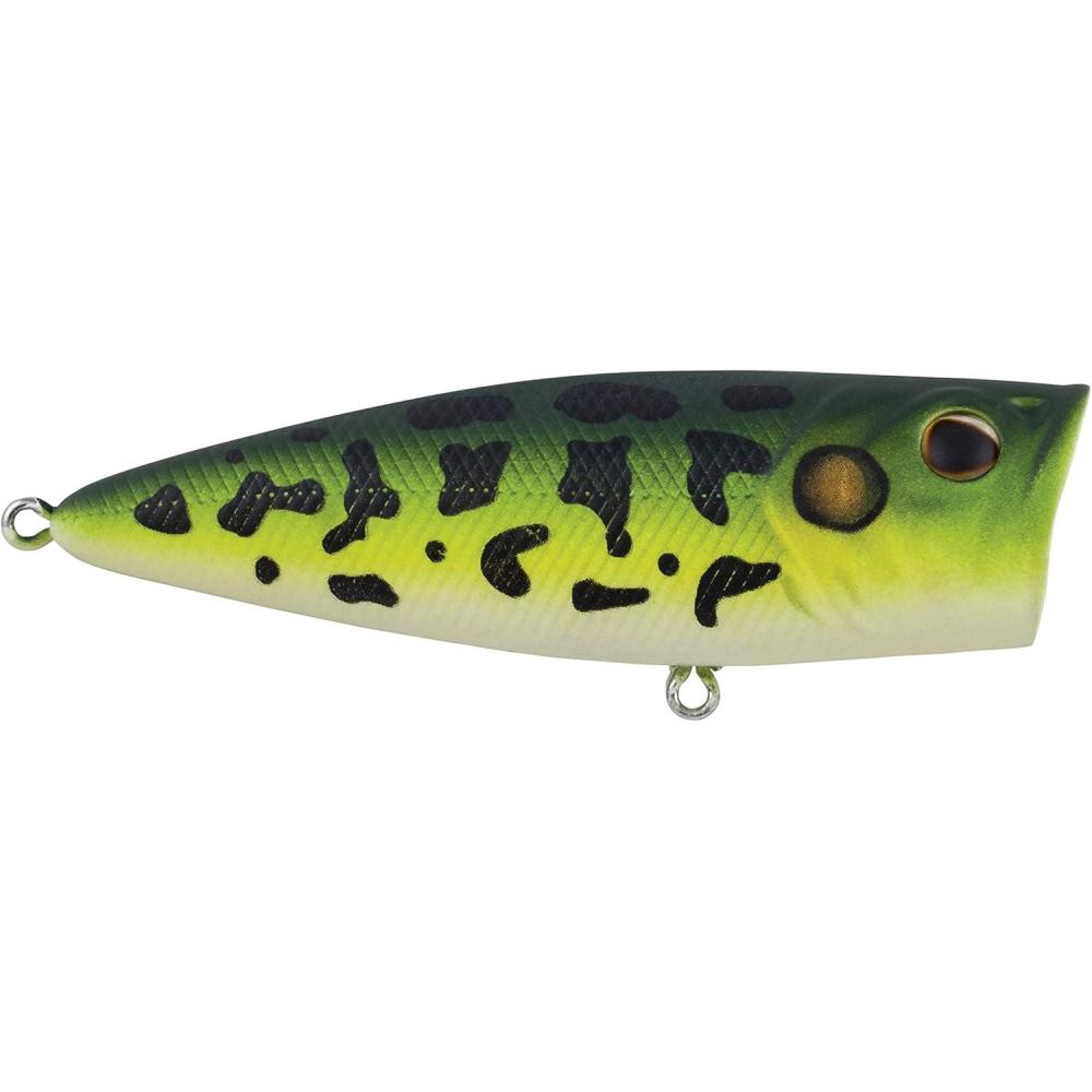 imageBerkley Bullet Pop Topwater Fishing Lure MF Frog 25 oz 70mm 275in Topwater Tail Weighted Design Tuned for Maximum Casting Distance Equipped with Fusion19 Hook