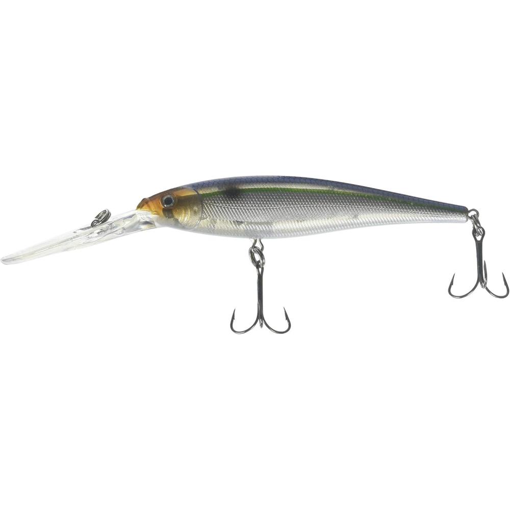 imageBerkley Flicker Minnow Fishing Lure Blue Smelt 13 oz 3 12in 9cm Crankbaits Realistic Minnow Profile Sharp Dive Curve Gets to Fish Quickly Equipped with Fusion19 Hook