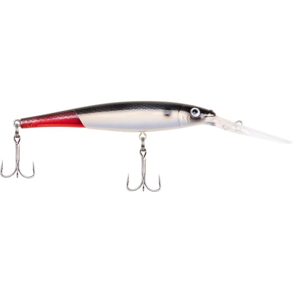 imageBerkley Flicker Minnow Fishing Lure Firetail Red Tail 13 oz 3 12in 9cm Crankbaits Realistic Minnow Profile Sharp Dive Curve Gets to Fish Quickly Equipped with Fusion19 Hook