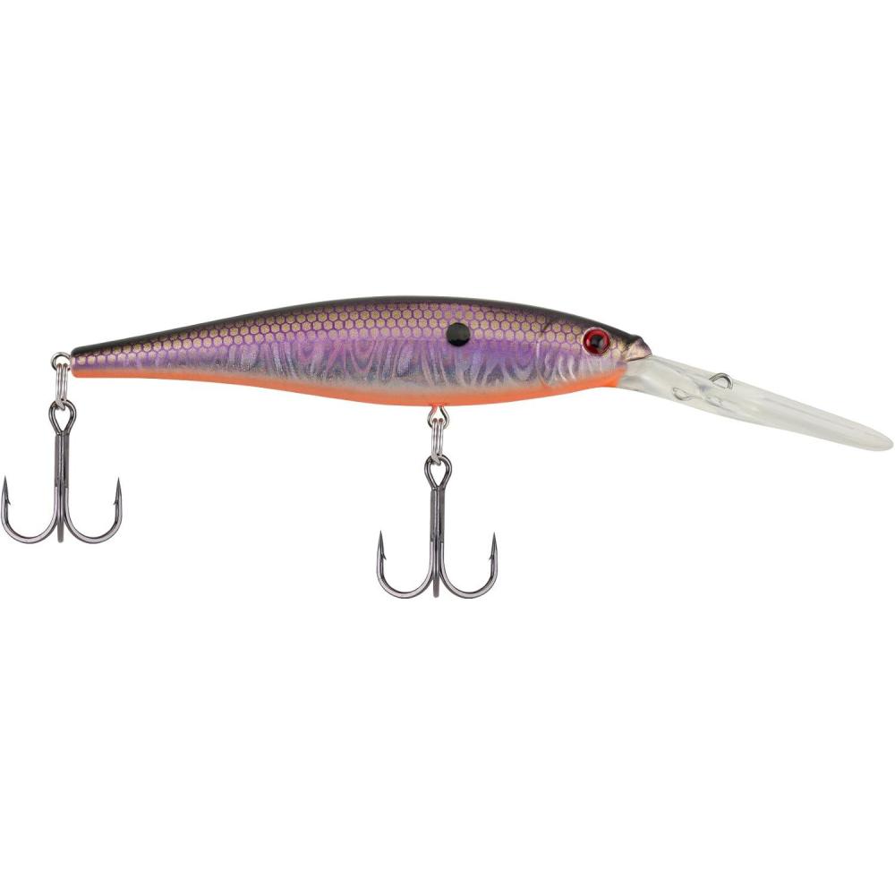 imageBerkley Flicker Minnow Fishing Lure Slick Smelt 14 oz 3in  75cm Crankbaits Realistic Minnow Profile Sharp Dive Curve Gets to Fish Quickly Equipped with Fusion19 Hook