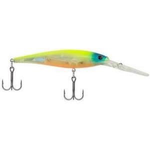 Berkley Flicker Minnow Fishing Lure, Flashy Perch, 1/3 oz, 3 1/2in | 9cm Crankbaits, Realistic Minnow Profile, Sharp Dive Curve Gets to Fish Quickly, Equipped with Fusion19 Hook
