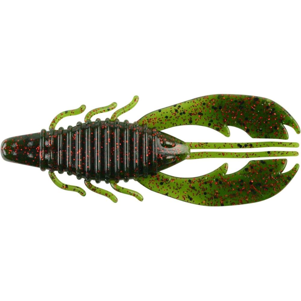 imageBerkley PowerBait Craw Fatty Fishing Soft BaitGreen Pumpkin Red