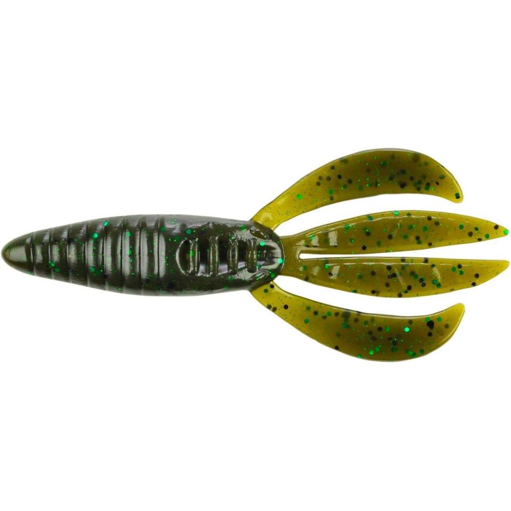 imageBerkley PowerBait Pit Boss Fishing Soft BaitGreen Pumpkin Green