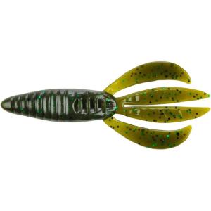 Berkley PowerBait Pit Boss Fishing Soft Bait(Green Pumpkin Green)