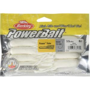 Berkley PowerBait Power Tube Fishing Soft Bait(White)