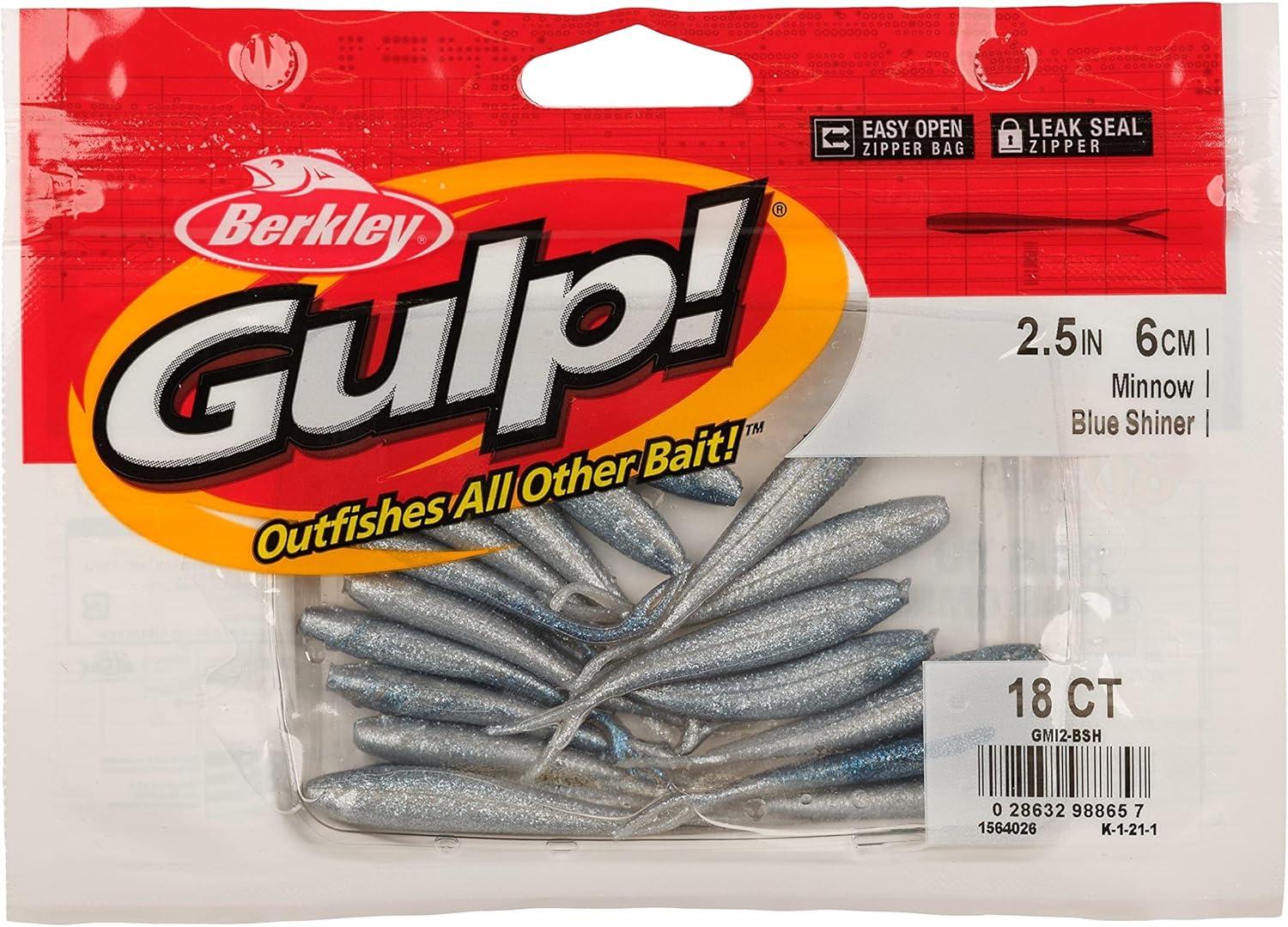 imageBerkley Gulp Minnow Fishing Soft BaitBlue Shiner