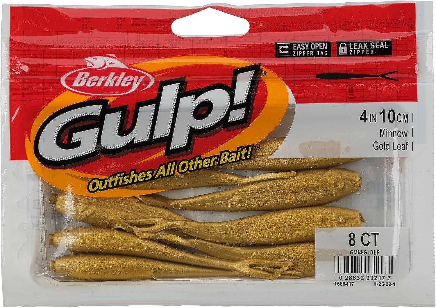 imageBerkley Gulp Minnow Fishing Soft BaitGold Leaf