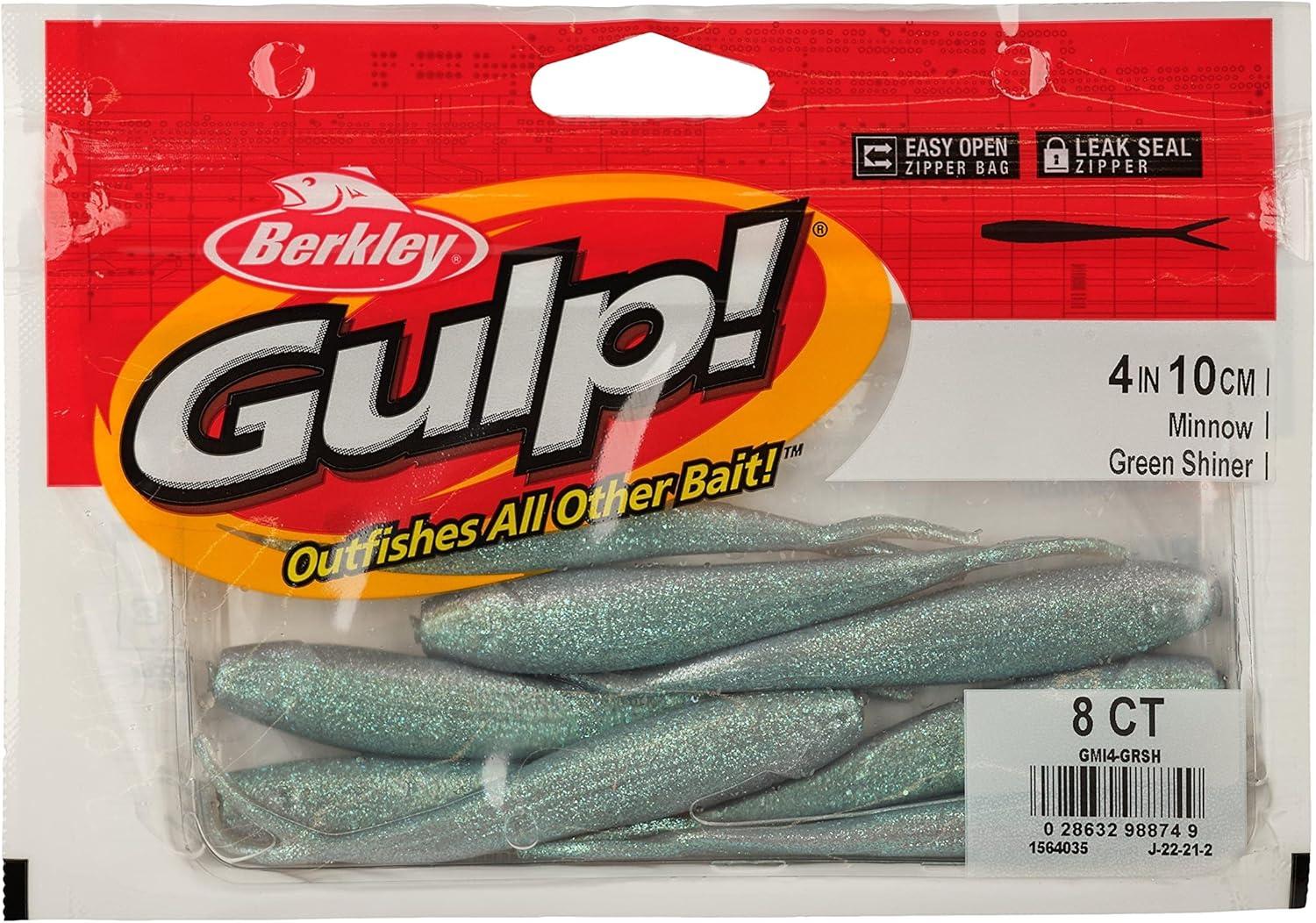 imageBerkley Gulp Minnow Fishing Soft BaitGreen Shiner