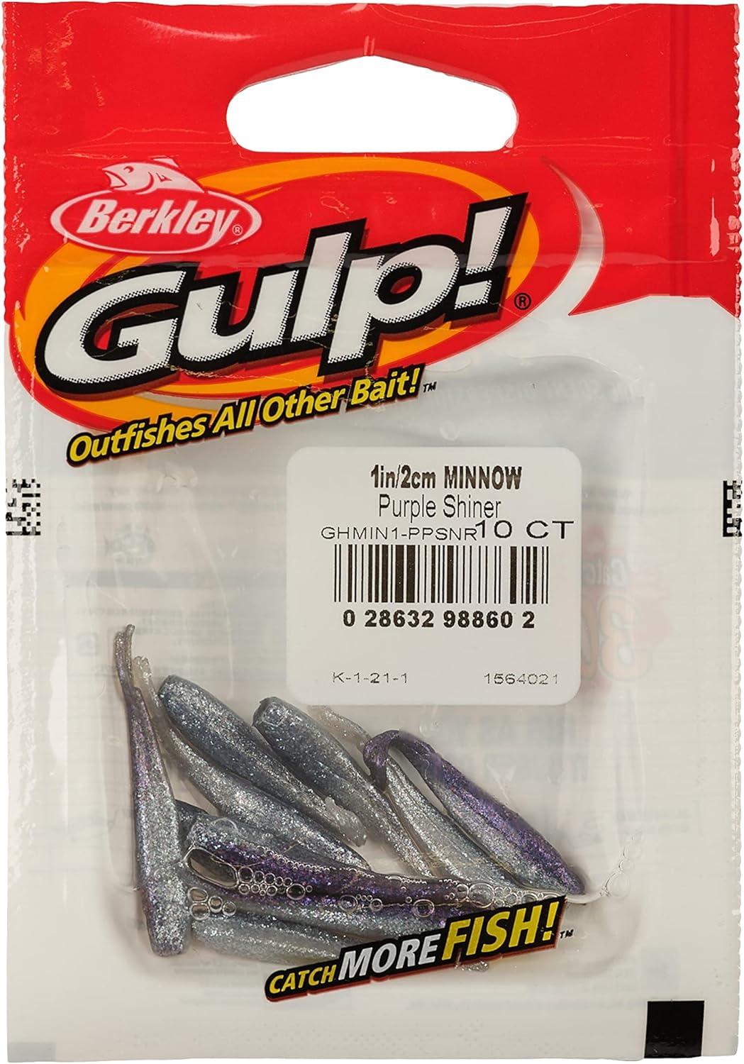 imageBerkley Gulp Minnow Fishing Soft BaitPurple Shiner