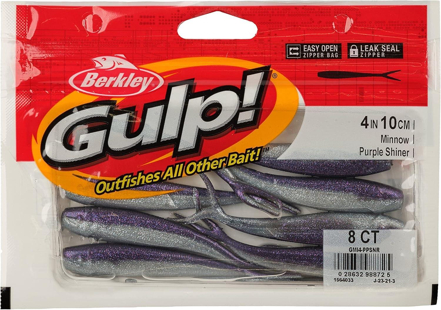 imageBerkley Gulp Minnow Fishing Soft BaitPurple Shiner