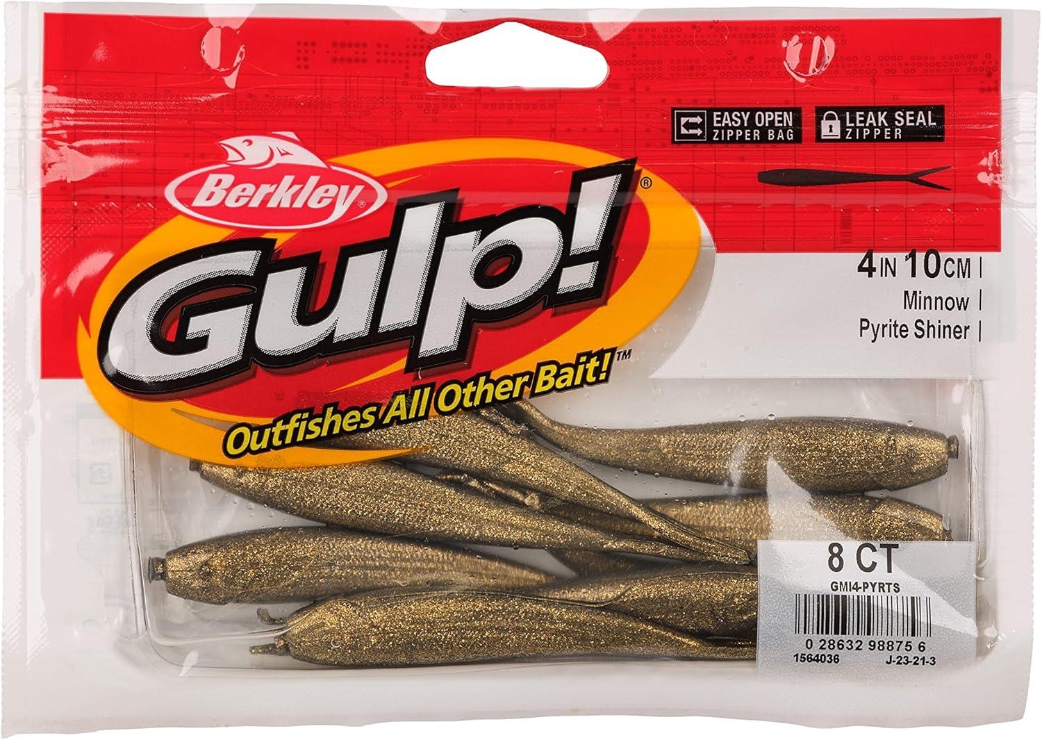 imageBerkley Gulp Minnow Fishing Soft BaitPyrite Shiner