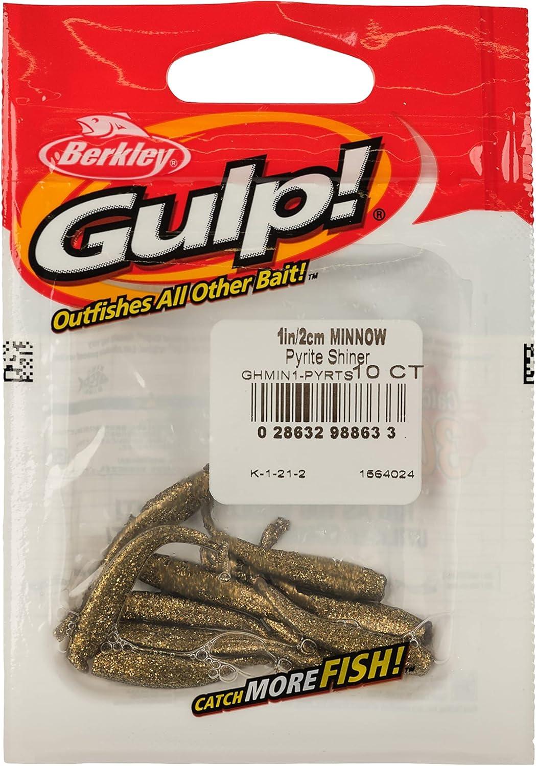 imageBerkley Gulp Minnow Fishing Soft BaitPyrite Shiner