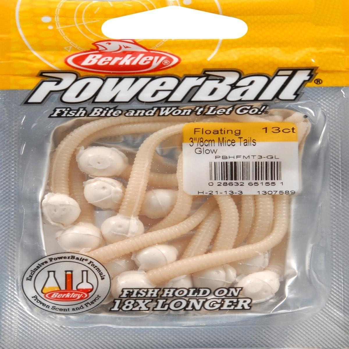imageBerkley PowerBait Floating Mice Tails Fishing Soft Bait 1Glow
