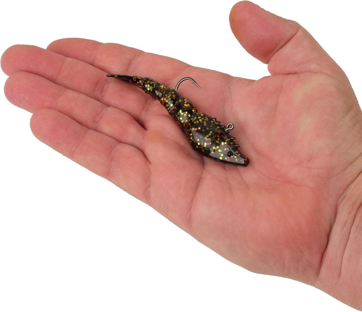 imageBerkley PowerBait Saltwater PowerSwitch Shrimp Fishing Soft BaitDark Night