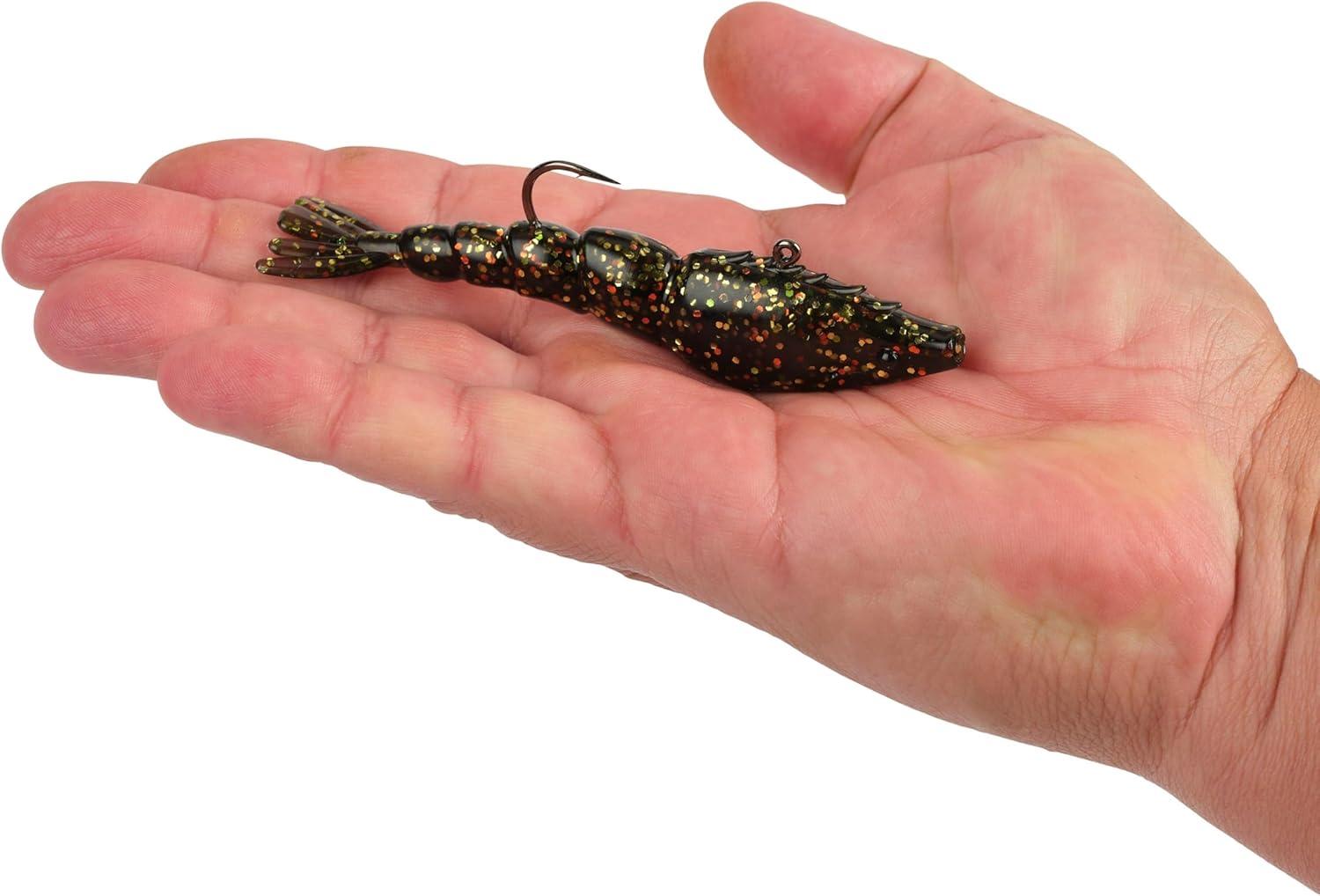 imageBerkley PowerBait Saltwater PowerSwitch Shrimp Fishing Soft BaitDark Night