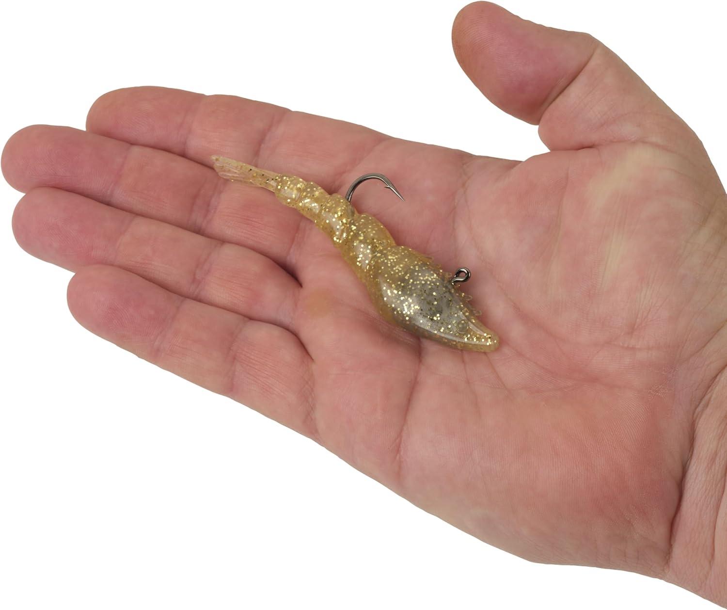 imageBerkley PowerBait Saltwater PowerSwitch Shrimp Fishing Soft BaitGold