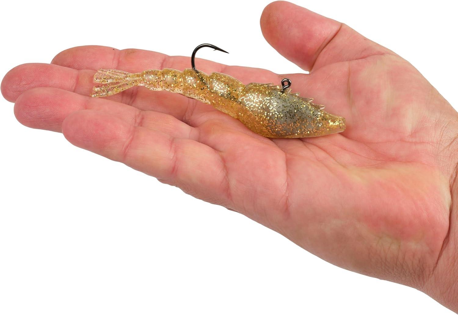 imageBerkley PowerBait Saltwater PowerSwitch Shrimp Fishing Soft BaitGold