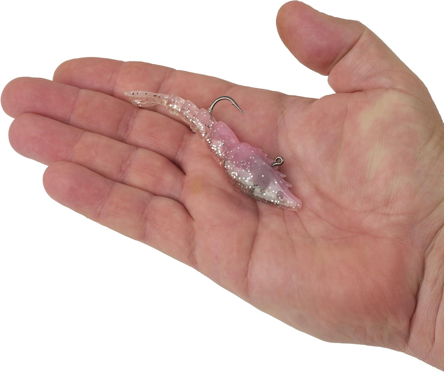 imageBerkley PowerBait Saltwater PowerSwitch Shrimp Fishing Soft BaitPink Flash