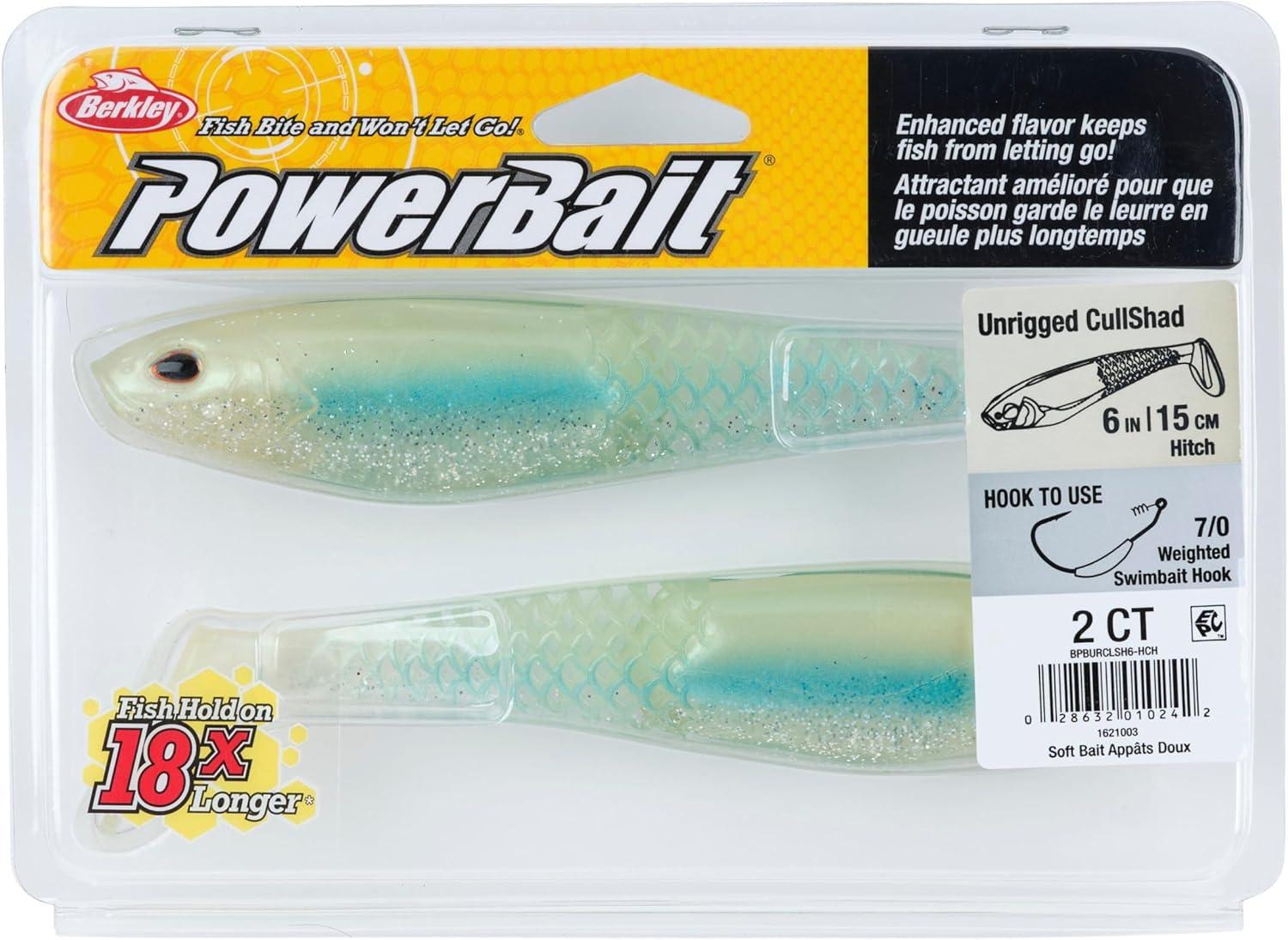 imageBerkley PowerBait Unrigged CullShad Fishing Soft BaitHitch