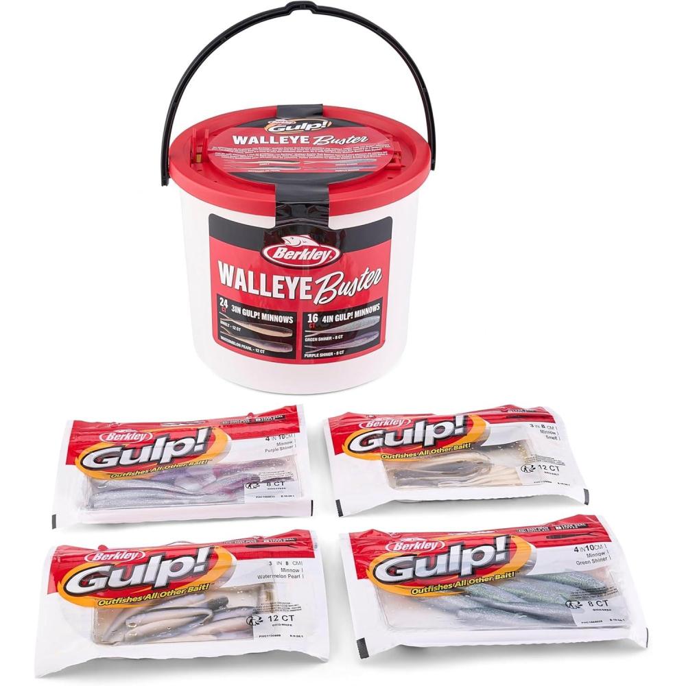 imageBerkley Gulp Minnow Fishing Soft BaitWalleye Buster Variety Kit