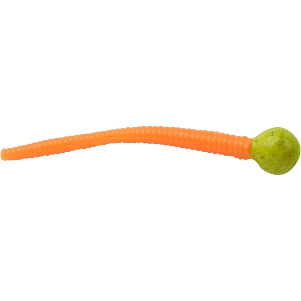 imageBerkley PowerBait Floating Mice Tails Fishing Soft Bait 1ChartreuseFluorescent Orange