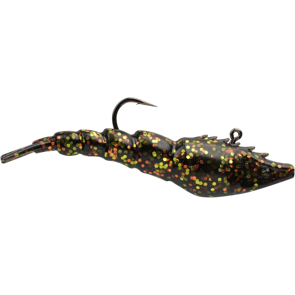 imageBerkley PowerBait Saltwater PowerSwitch Shrimp Fishing Soft BaitDark Night