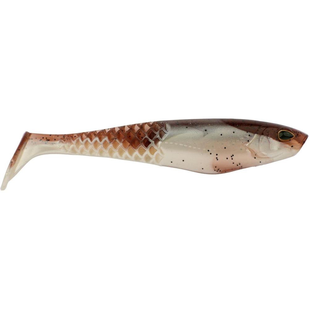 imageBerkley PowerBait Unrigged CullShad Fishing Soft BaitGreen Pumpkin Pearl White
