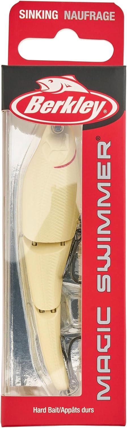 imageBerkley Magic Swimmer Fishing Lure Bone Size 95 375 in Maximum Forward Buoyancy Provides Optimal Lifelike Swim Action Equipped with HighEnd Hooks
