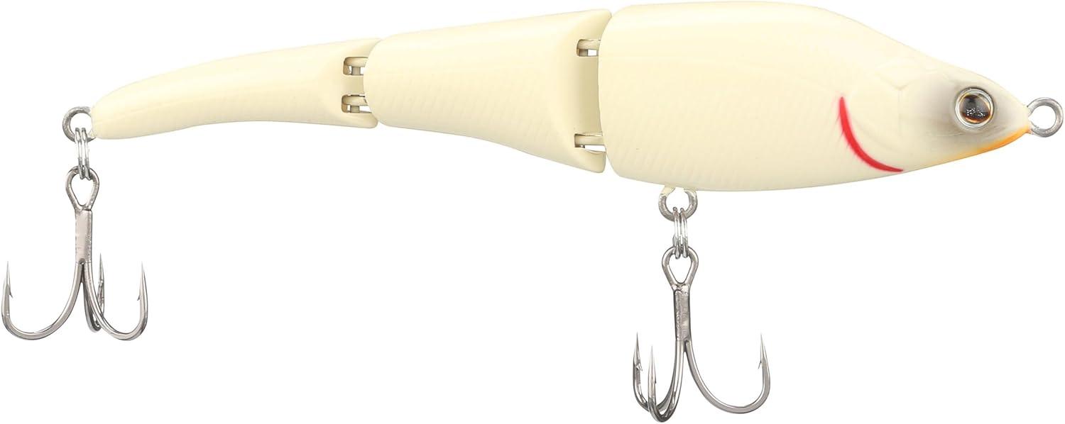 imageBerkley Magic Swimmer Fishing Lure Bone Size 95 375 in Maximum Forward Buoyancy Provides Optimal Lifelike Swim Action Equipped with HighEnd Hooks